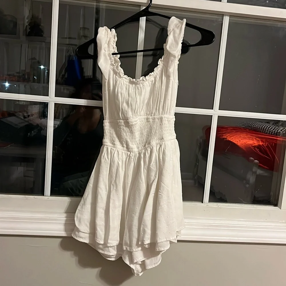 White Hollister Romper Dress - Picture 1 of 2